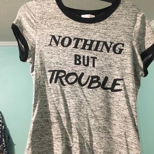 Cute Graphic T Blouse A’gaci